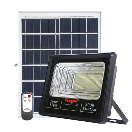 Светильник прожектор ETD T300 на солнечной батарее Solar Light 300 Вт